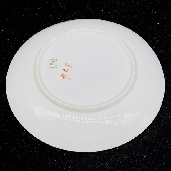 Vintage Imperial PSL Empire China Purple Floral Gold Trim Plate 7.5”D - Picture 6 of 8